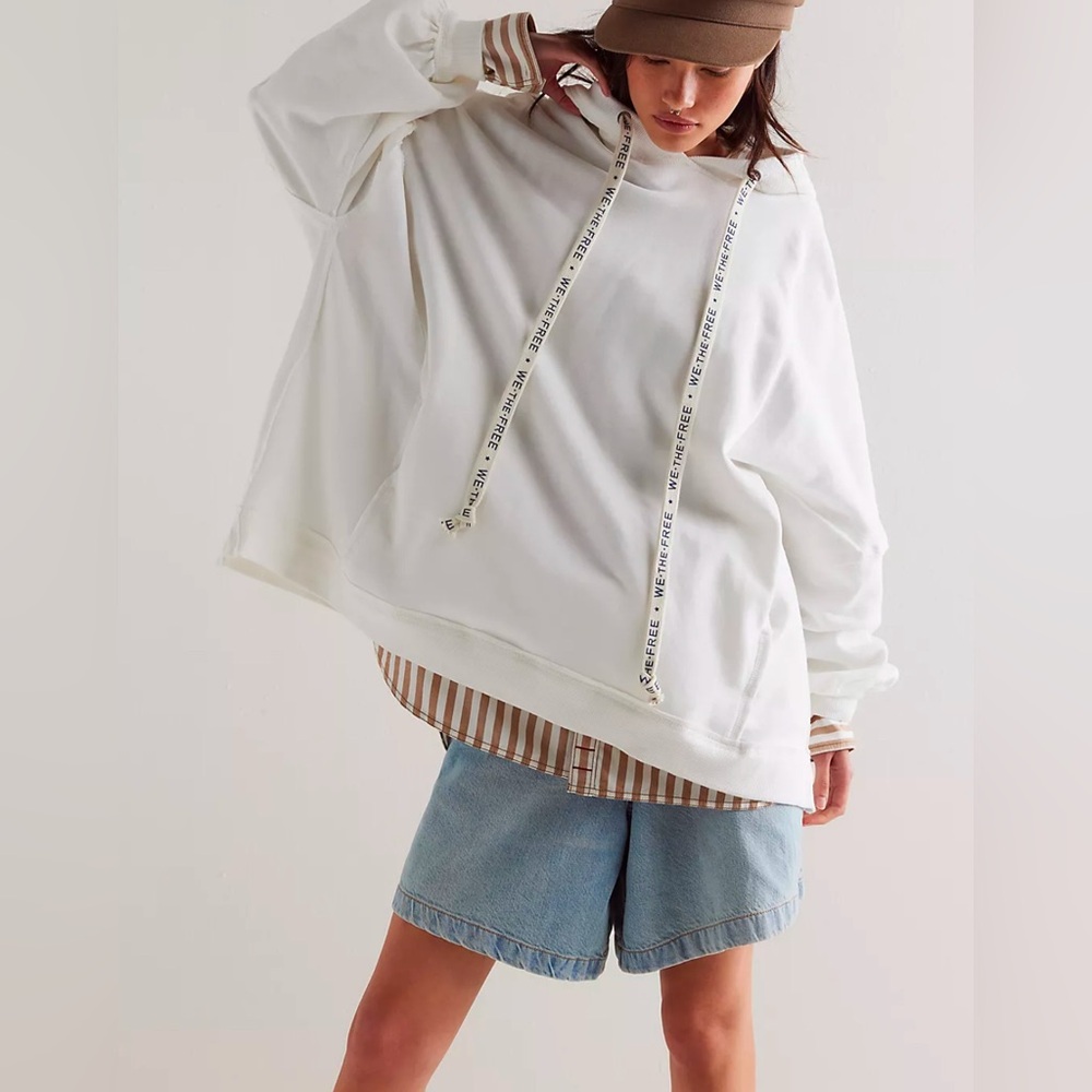 We the Free Oversized Hoodie Ivory M NWT